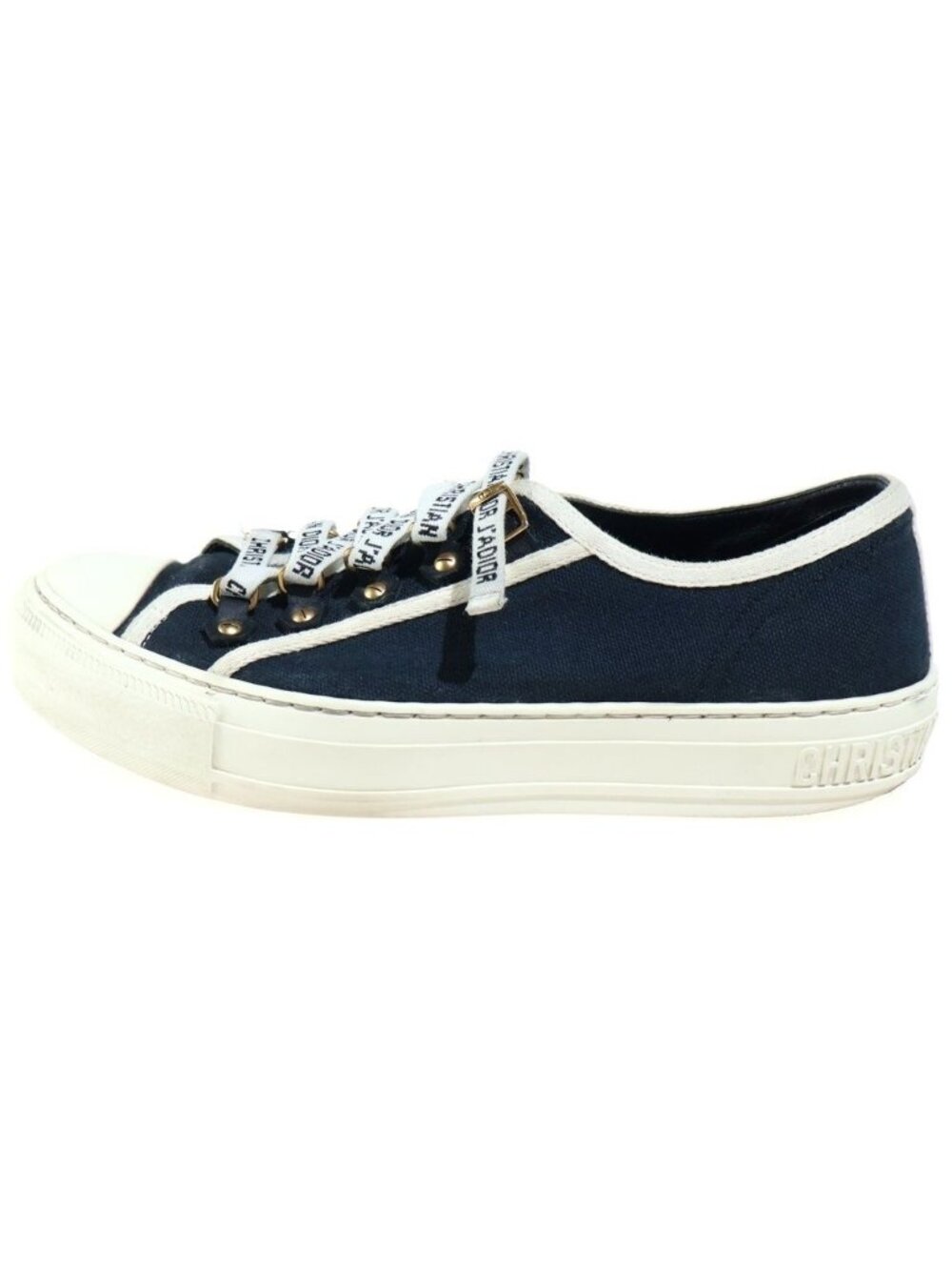 Dior Walk'n' Lace-up Canvas Low-Top Sneakers Black